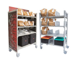 curbside food on shelving