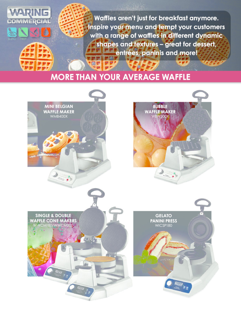 Waring Commercial Waffle Category Brochure 2021